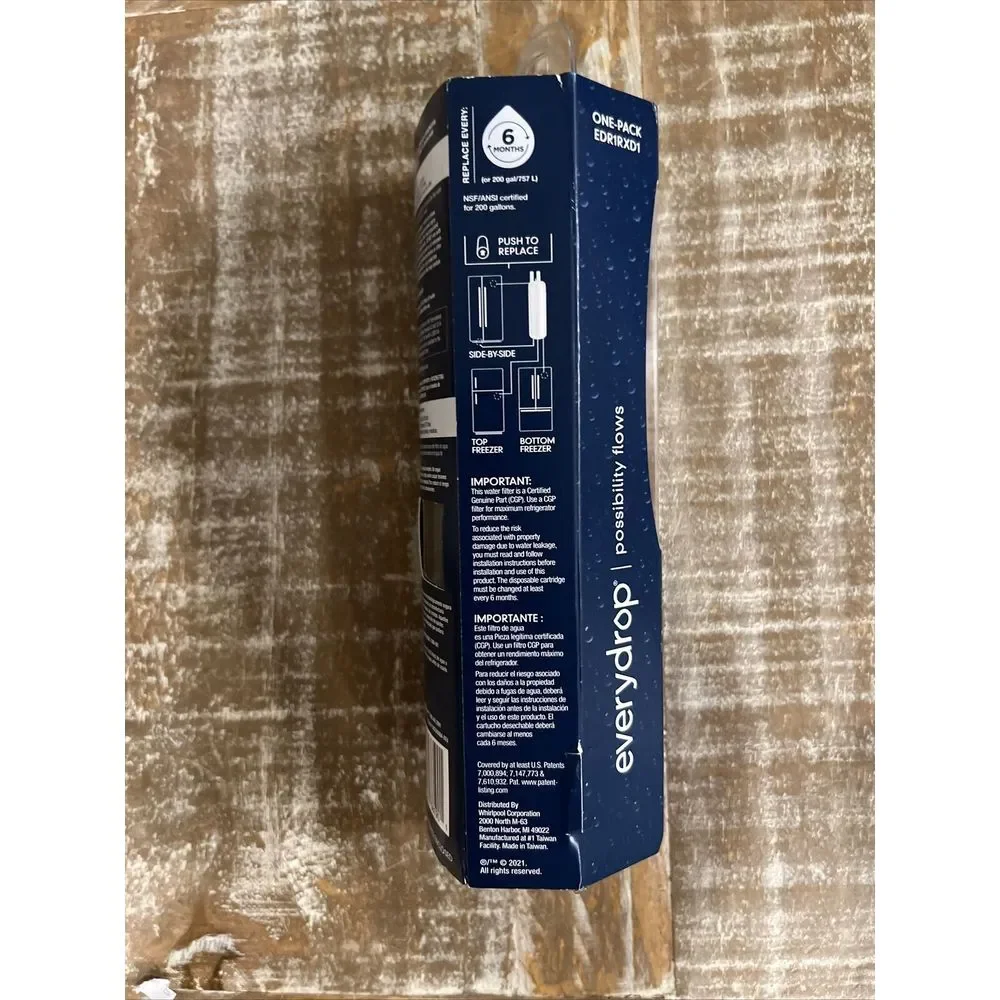 EDR1RXD1‎ Everydrop Genuine OEM Whirlpool Maytag Ice Water Filter New